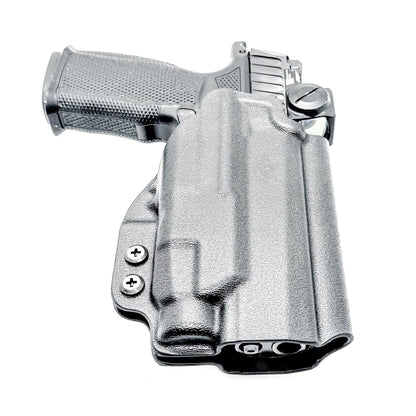 OWB holster for Sig P365-FUSE with Icarus MACRO/FUSE A.C.E. EVO grip & Streamlight TLR-7 HL-X. Optics-ready, open muzzle, adjustable retention. USA-made.