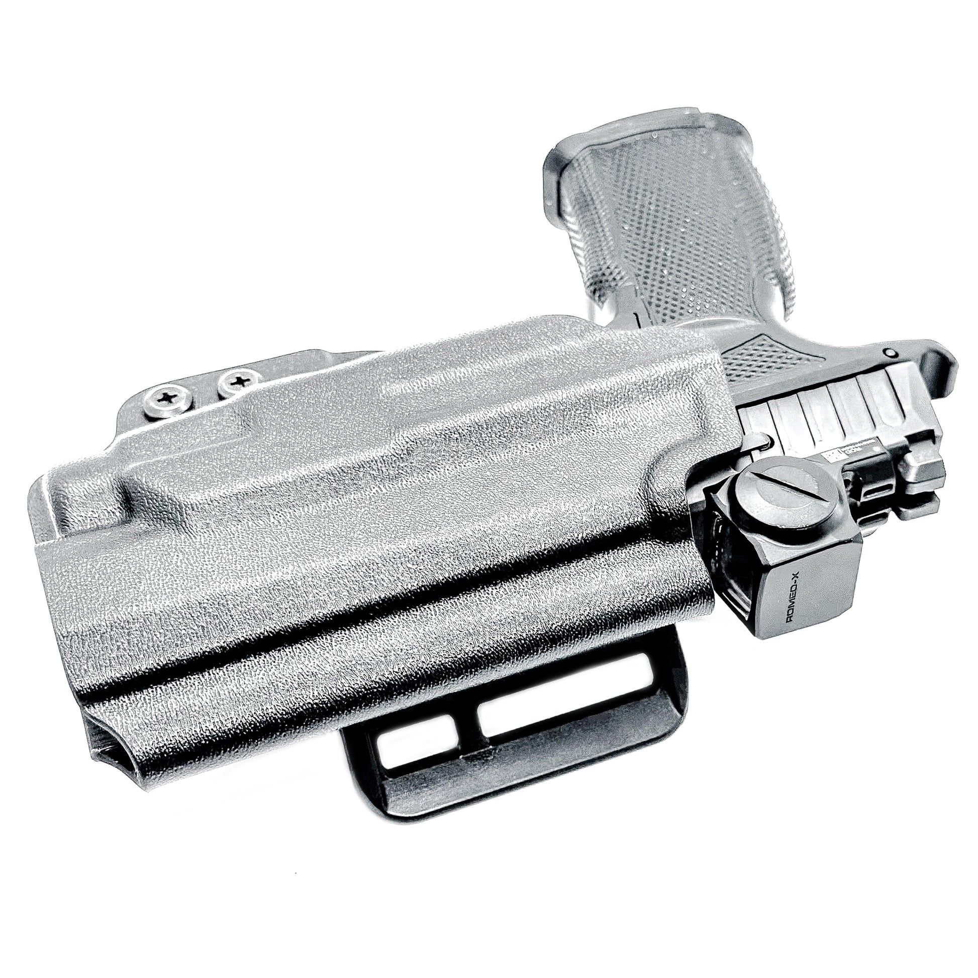 OWB holster for Sig P365-FUSE with Icarus MACRO/FUSE A.C.E. EVO grip & Streamlight TLR-7 HL-X. Optics-ready, open muzzle, adjustable retention. USA-made.