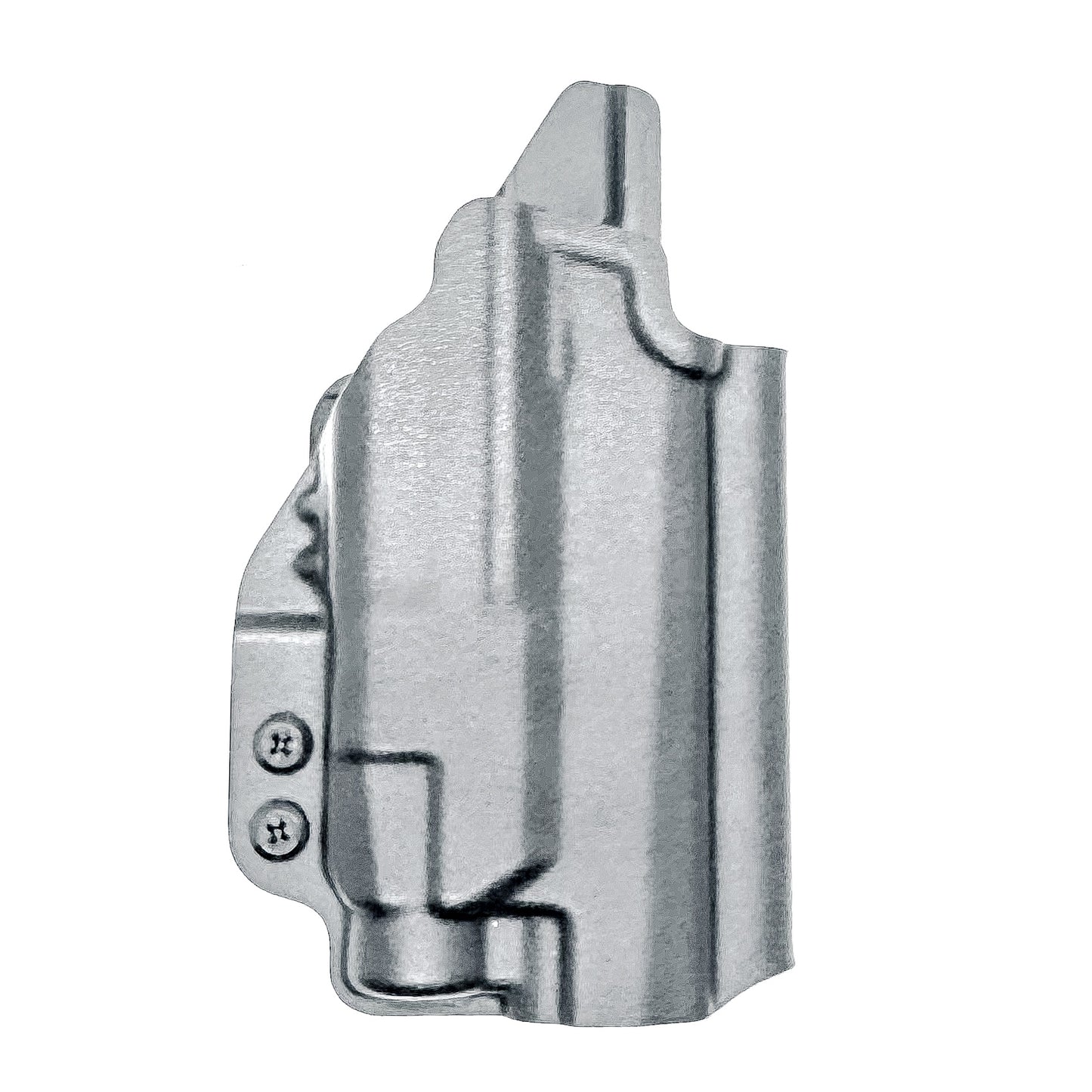 Black OWB holster for Sig P365-FUSE with Icarus MACRO/FUSE A.C.E. EVO grip & Streamlight TLR-7 HL-X. with 4BROS 1.5" Belt Slide. Optics-ready, open muzzle, adjustable retention. USA-made.