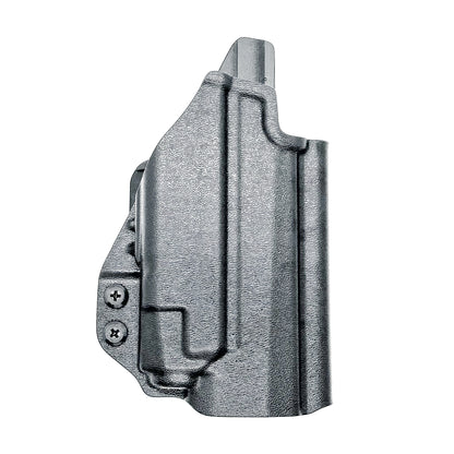OWB Holster for the Sig Sauer P365-FUSE & Icarus Precision A.C.E. Module & TLR-7 X in black with the 4BROS 1.5" Belt Slide attachment.