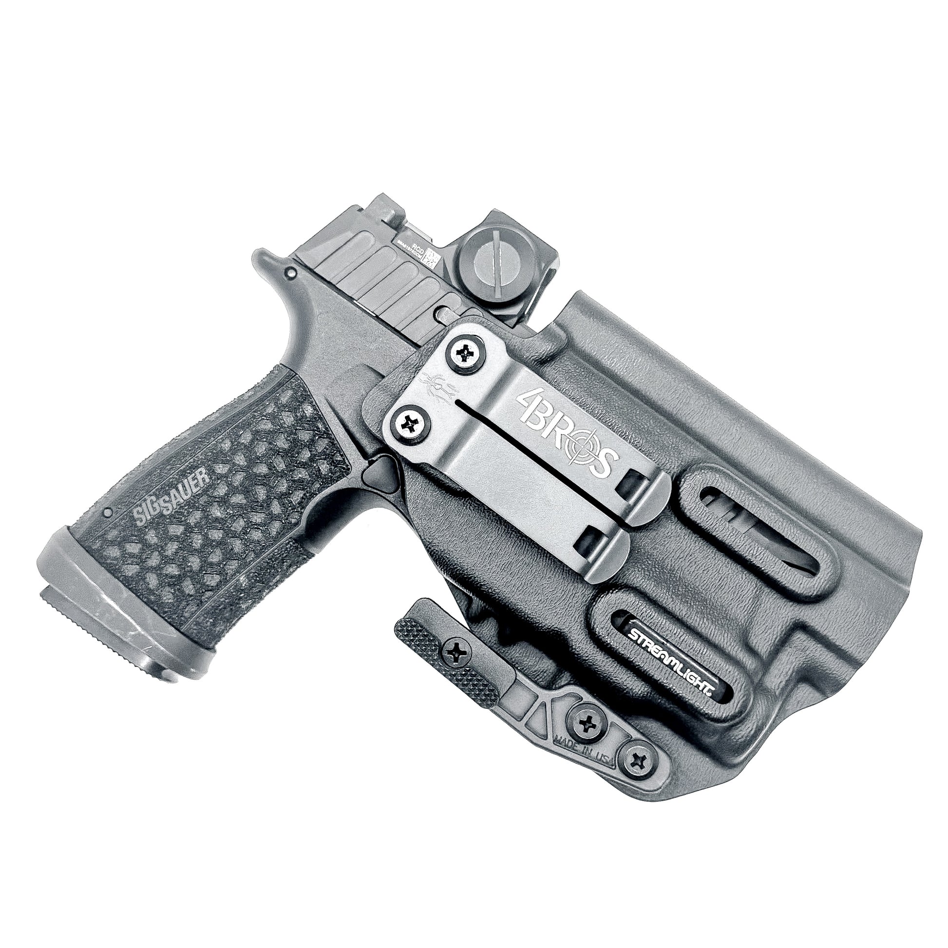 Inside the Waistband IWB Holster for the P365-FUSE & TLR-7 Sub in black with DCC Monoblock & Modwing