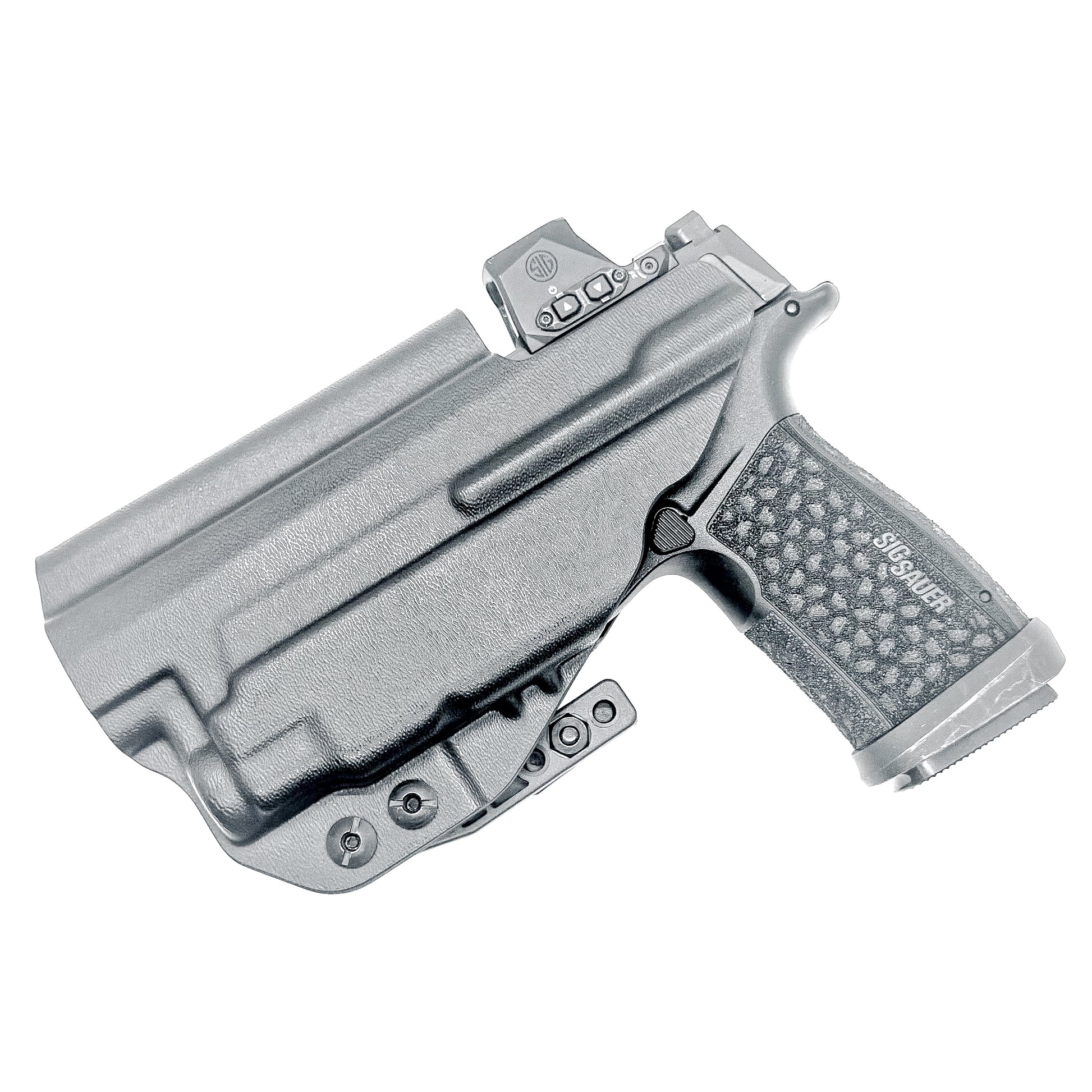 Inside the Waistband IWB Holster for the P365-FUSE & TLR-7 Sub in black with DCC Monoblock & Modwing