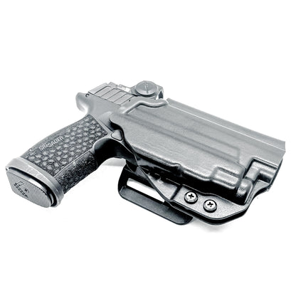 Outside Waistband OWB Holster for the P365-FUSE & TLR-7 Sub in black with 4BROS 1.5" Belt Slide.