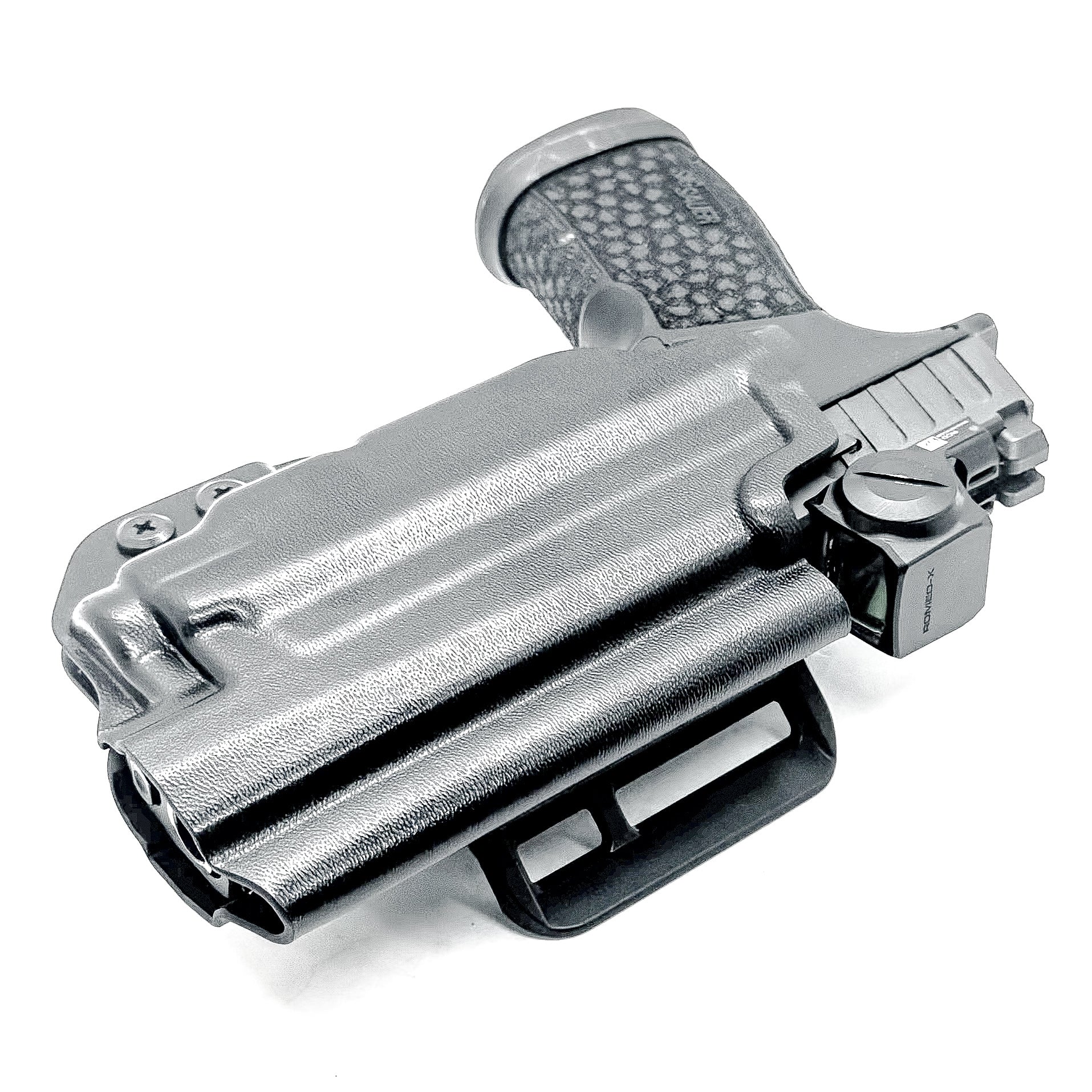 Outside Waistband OWB Holster for the P365-FUSE & TLR-7 Sub in black with 4BROS 1.5" Belt Slide.