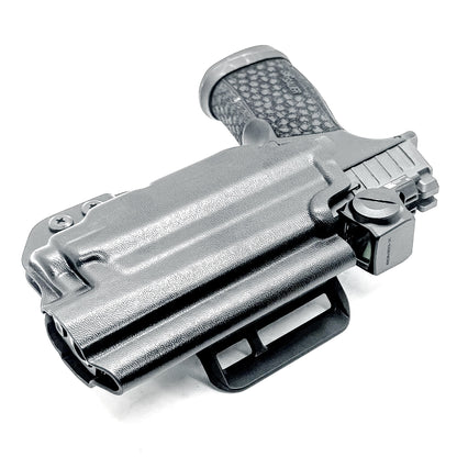 Outside Waistband OWB Holster for the P365-FUSE & TLR-7 Sub in black with 4BROS 1.5" Belt Slide.