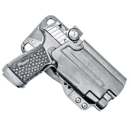 Black Outside Waistband Duty & Competition Holster for the Sig Sauer P365-FUSE and Streamlight TLR-7X, TLR-7 A, or TLR-7 HL-X from Four Brothers 4BROS Holsters.