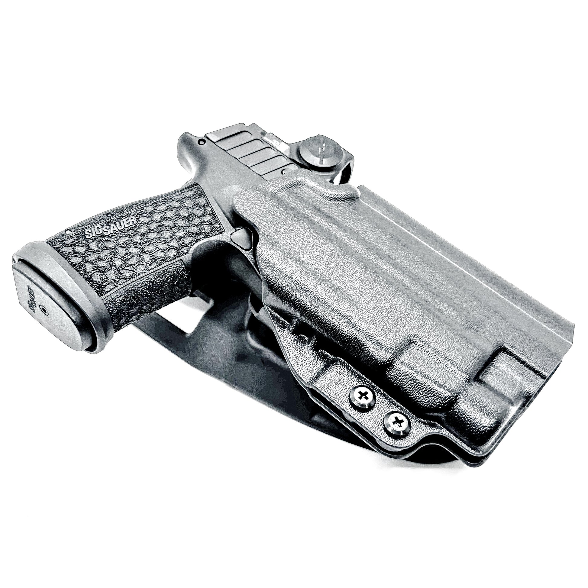 Black Outside Waistband Duty & Competition Holster for the Sig Sauer P365-FUSE and Streamlight TLR-7X, TLR-7 A, or TLR-7 HL-X from Four Brothers 4BROS Holsters.