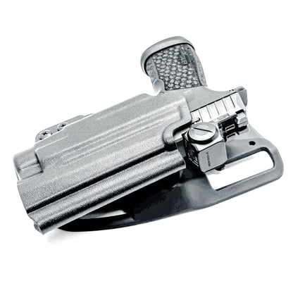 Black Outside Waistband Duty & Competition Holster for the Sig Sauer P365-FUSE and Streamlight TLR-7X, TLR-7 A, or TLR-7 HL-X from Four Brothers 4BROS Holsters.