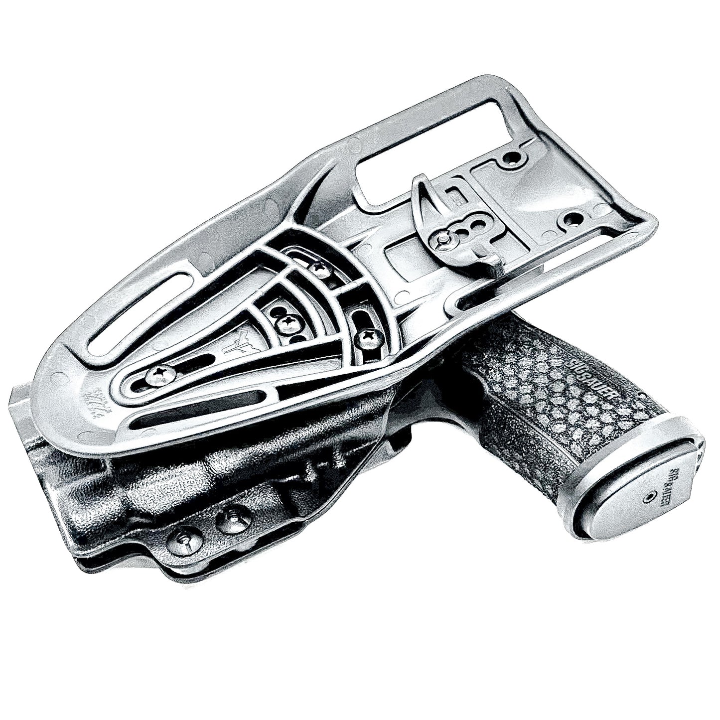Black Outside Waistband Duty & Competition Holster for the Sig Sauer P365-FUSE and Streamlight TLR-7X, TLR-7 A, or TLR-7 HL-X from Four Brothers 4BROS Holsters.