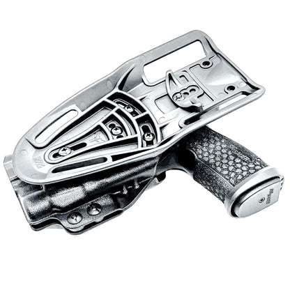 Black Outside Waistband Duty & Competition Holster for the Sig Sauer P365-FUSE and Streamlight TLR-7X, TLR-7 A, or TLR-7 HL-X from Four Brothers 4BROS Holsters.