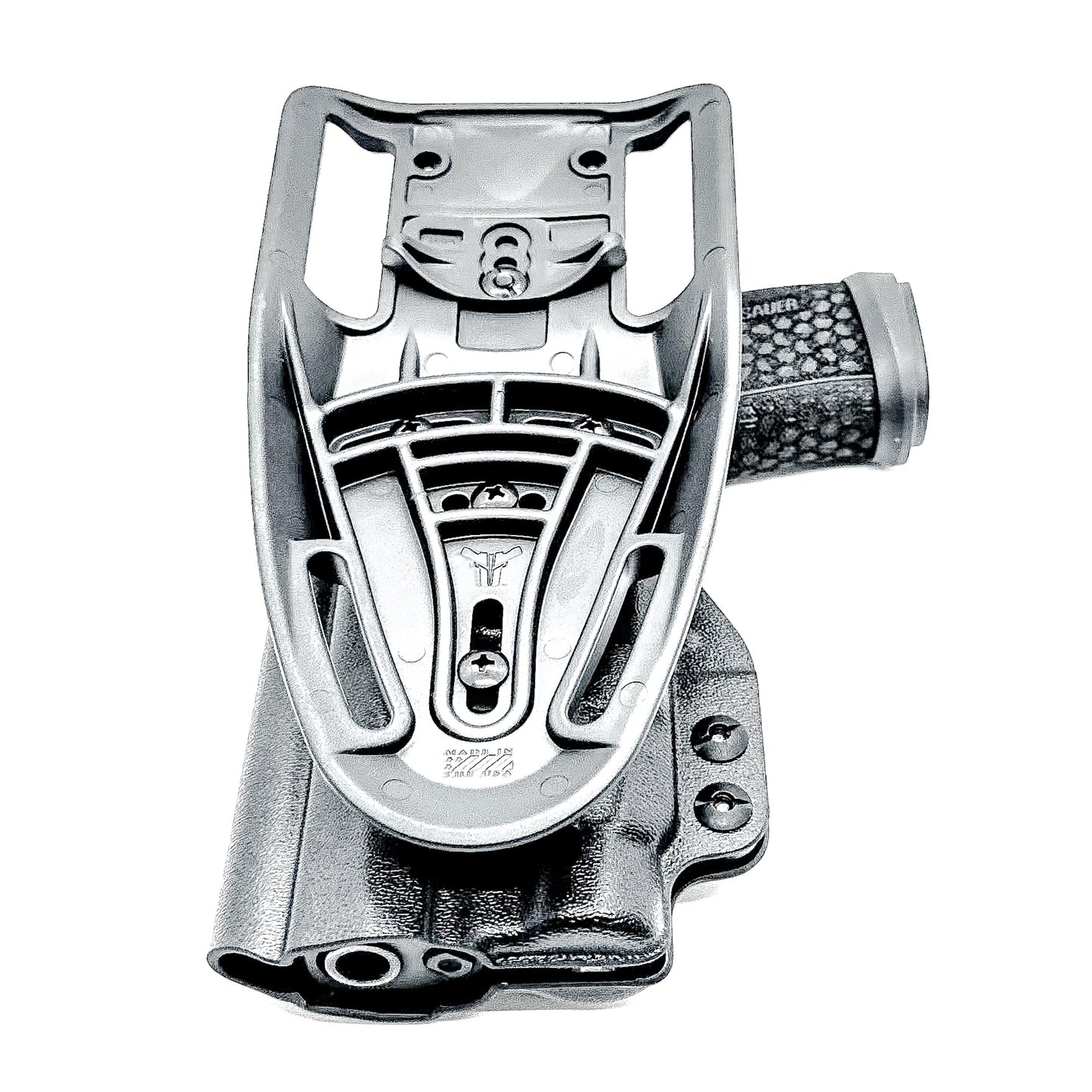 Black Outside Waistband Duty & Competition Holster for the Sig Sauer P365-FUSE and Streamlight TLR-7X, TLR-7 A, or TLR-7 HL-X from Four Brothers 4BROS Holsters.