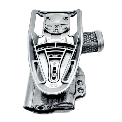 Black Outside Waistband Duty & Competition Holster for the Sig Sauer P365-FUSE and Streamlight TLR-7X, TLR-7 A, or TLR-7 HL-X from Four Brothers 4BROS Holsters.