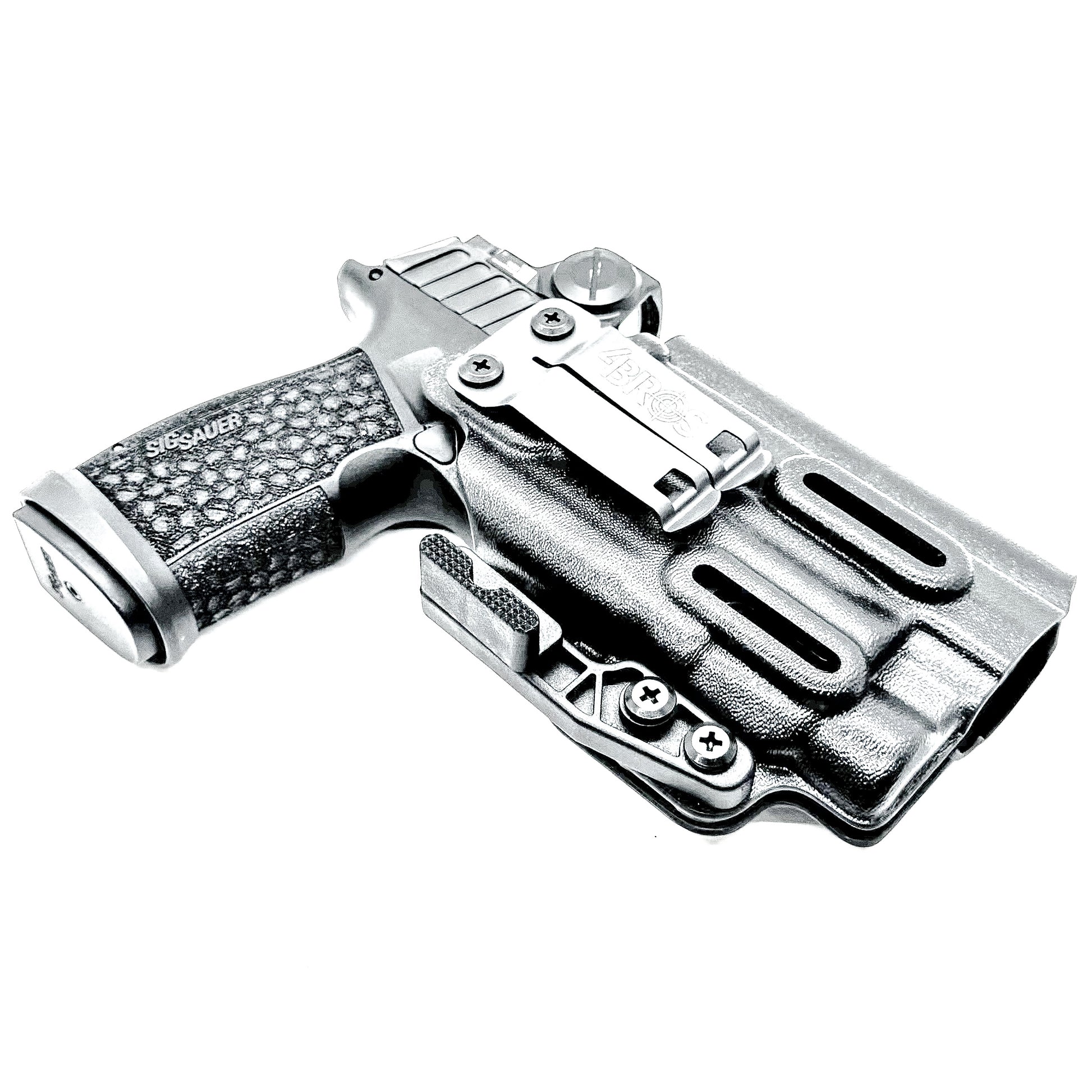 Black Inside Waistband IWB Holster for the Sig Sauer P365-FUSE with the Streamlight TLR-7X, TLR-7 A, or TLR-7 HL-X from Four Brothers 4BROS Holsters.
