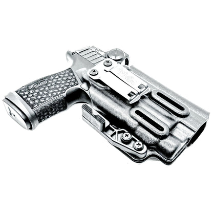 Black Inside Waistband IWB Holster for the Sig Sauer P365-FUSE with the Streamlight TLR-7X, TLR-7 A, or TLR-7 HL-X from Four Brothers 4BROS Holsters.