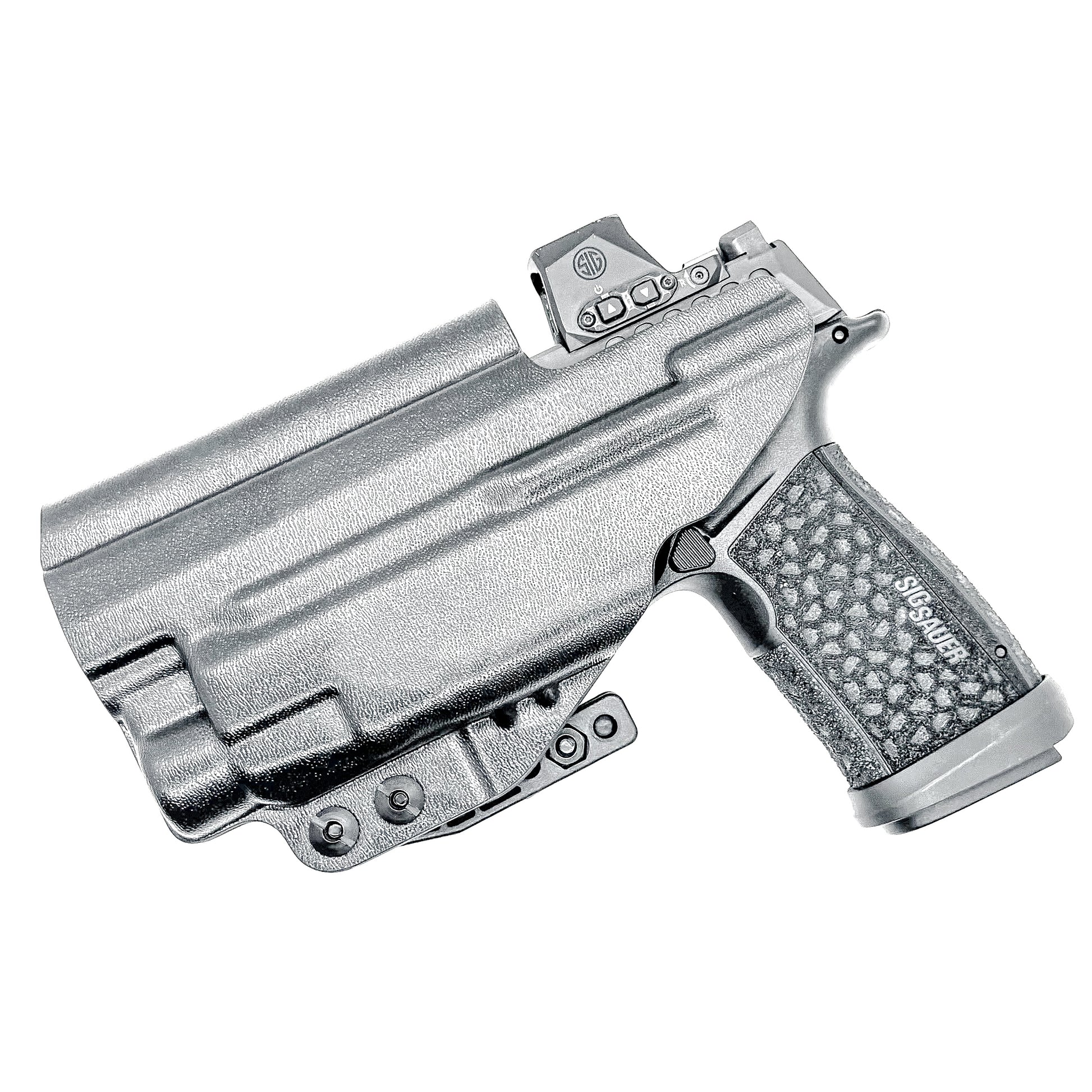 Black Inside Waistband IWB Holster for the Sig Sauer P365-FUSE with the Streamlight TLR-7X, TLR-7 A, or TLR-7 HL-X from Four Brothers 4BROS Holsters.