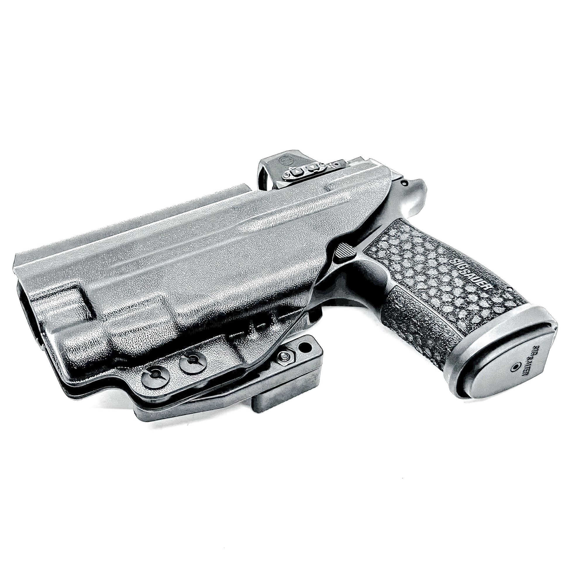 Black Inside Waistband IWB Holster for the Sig Sauer P365-FUSE with the Streamlight TLR-7X, TLR-7 A, or TLR-7 HL-X from Four Brothers 4BROS Holsters.