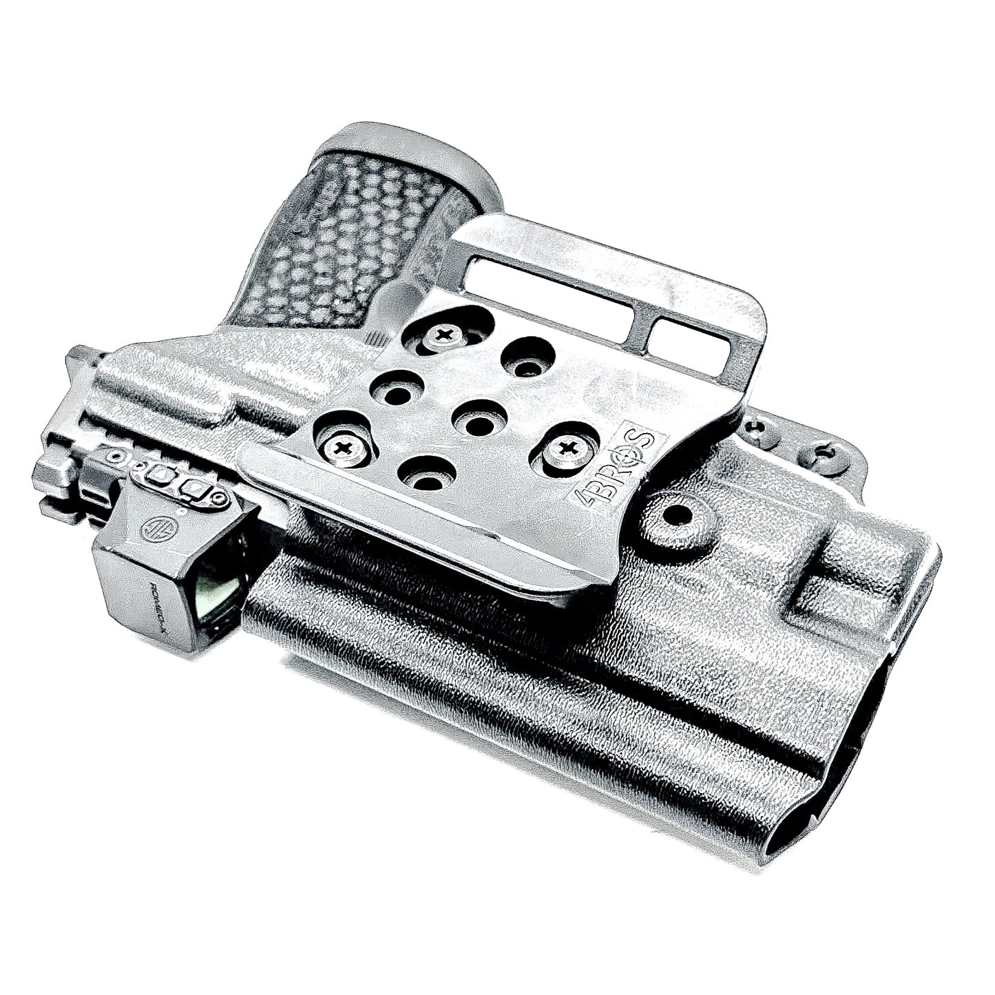 Black Outside Waistband OWB Holster for the Sig Sauer P365-FUSE with the Streamlight TLR-7X, TLR-7 A, or TLR-7 HL-X from Four Brothers 4BROS Holsters.
