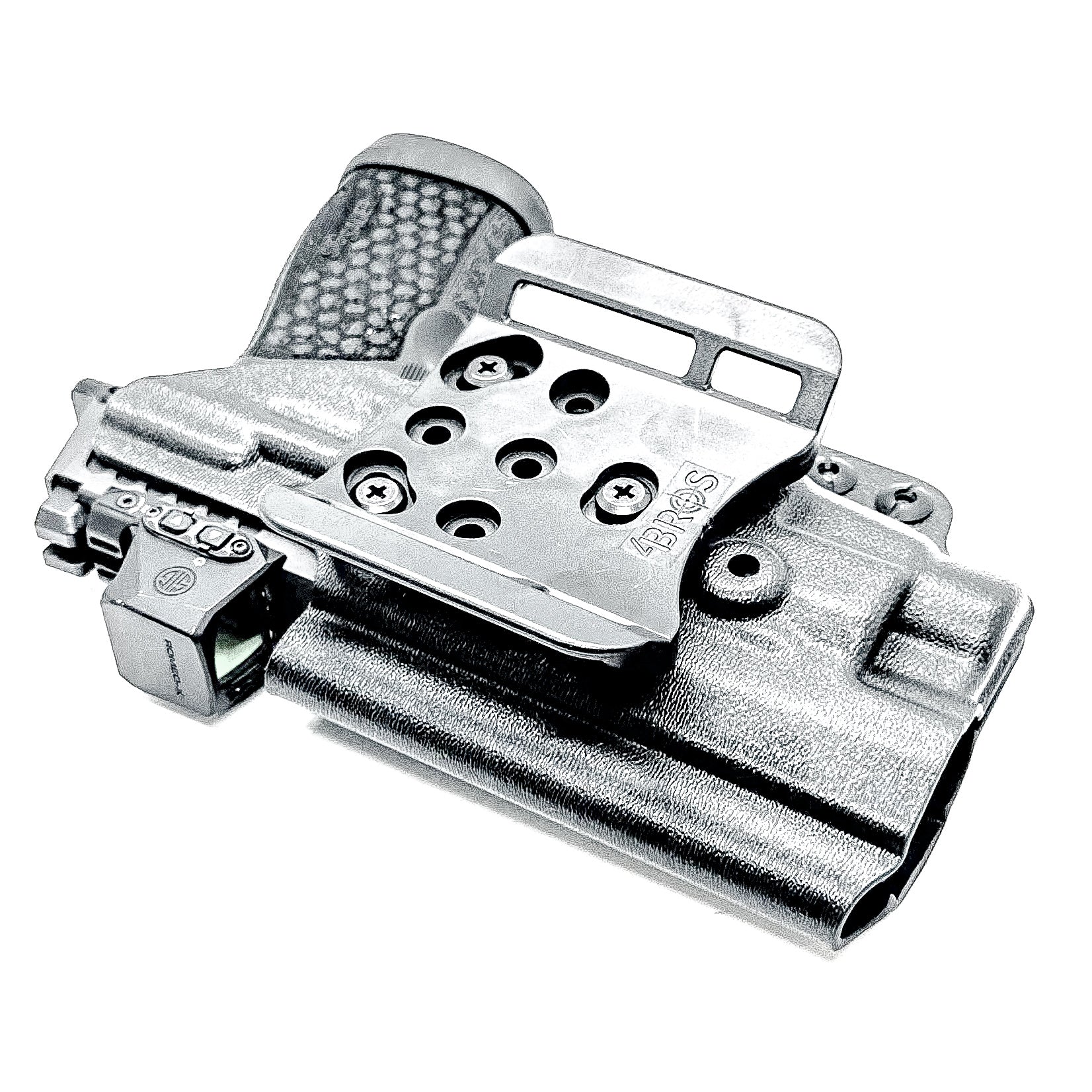Black Outside Waistband OWB Holster for the Sig Sauer P365-FUSE with the Streamlight TLR-7X, TLR-7 A, or TLR-7 HL-X from Four Brothers 4BROS Holsters.