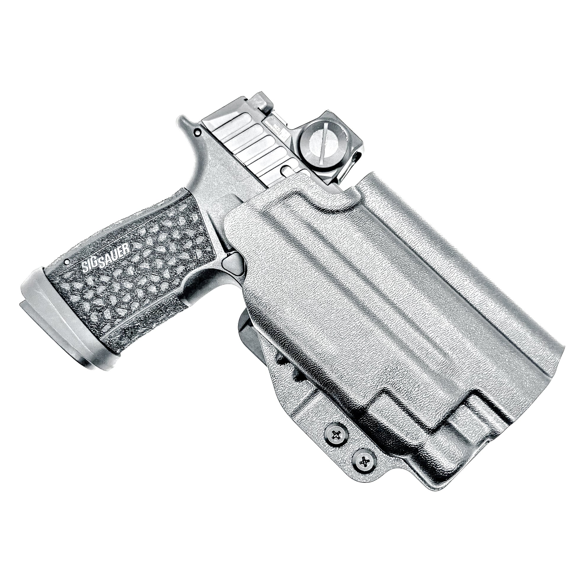 Black Outside Waistband OWB Holster for the Sig Sauer P365-FUSE with the Streamlight TLR-7X, TLR-7 A, or TLR-7 HL-X from Four Brothers 4BROS Holsters.