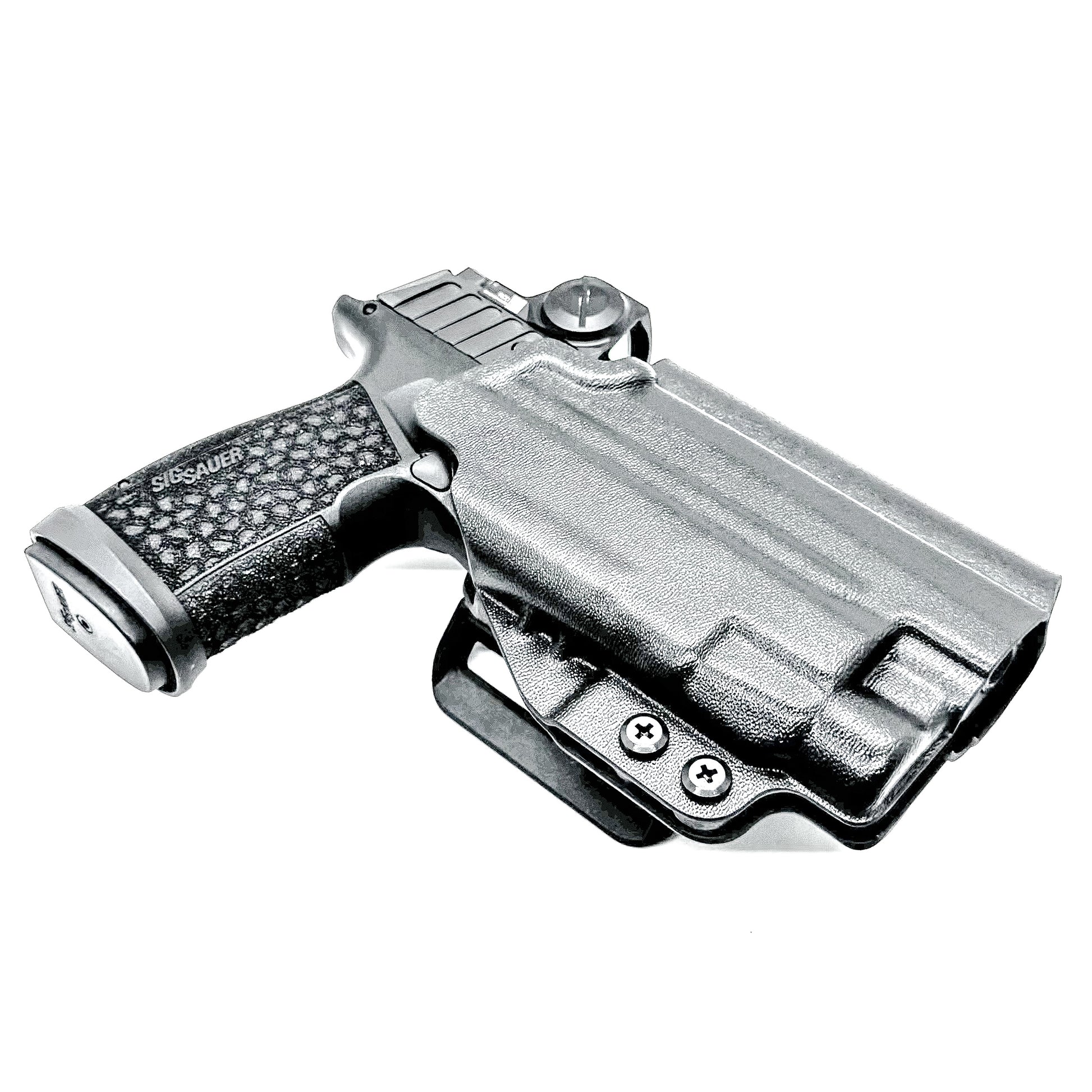 Black Outside Waistband OWB Holster for the Sig Sauer P365-FUSE with the Streamlight TLR-7X, TLR-7 A, or TLR-7 HL-X from Four Brothers 4BROS Holsters.