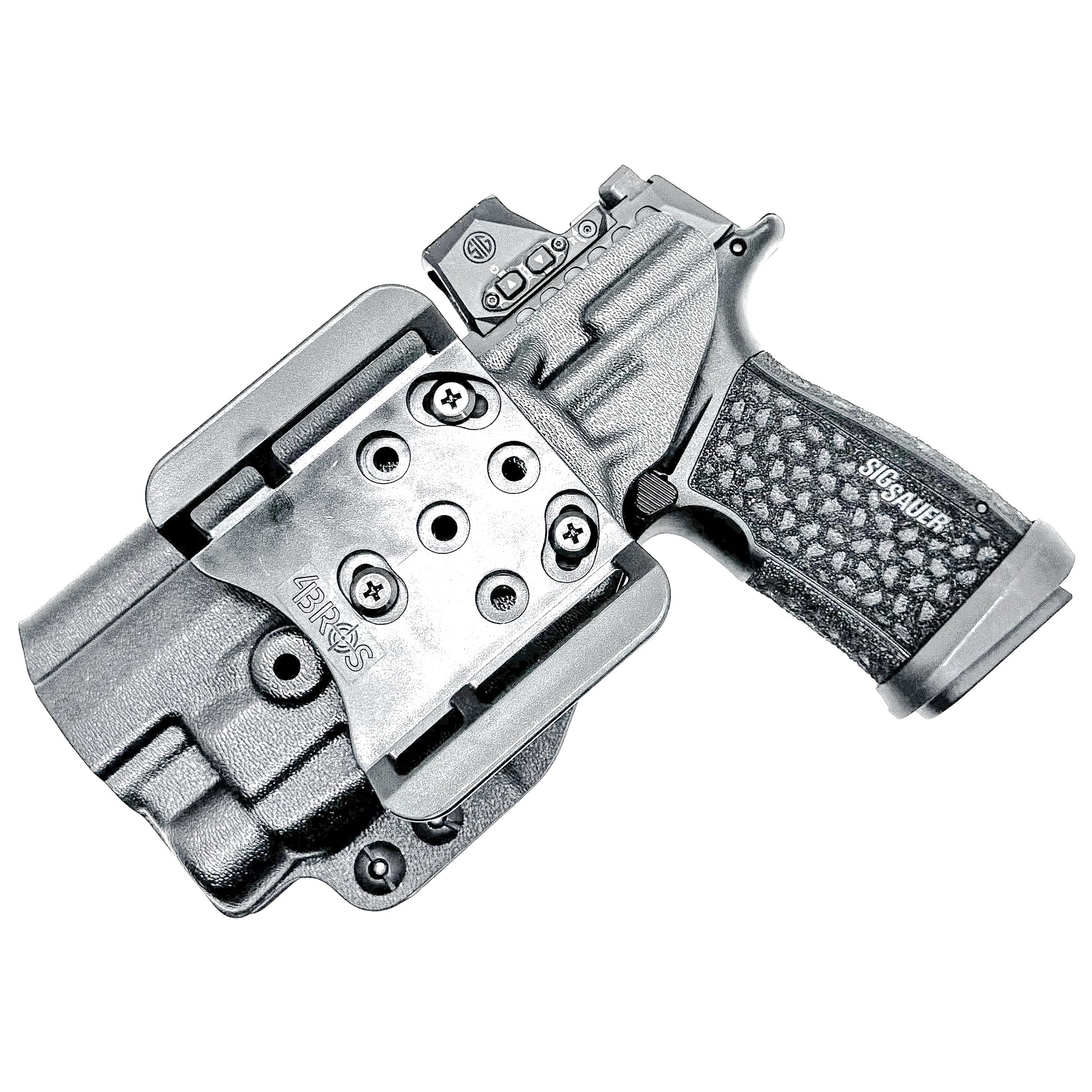 Black Outside Waistband OWB Holster for the Sig Sauer P365-FUSE with the Streamlight TLR-7X, TLR-7 A, or TLR-7 HL-X from Four Brothers 4BROS Holsters.