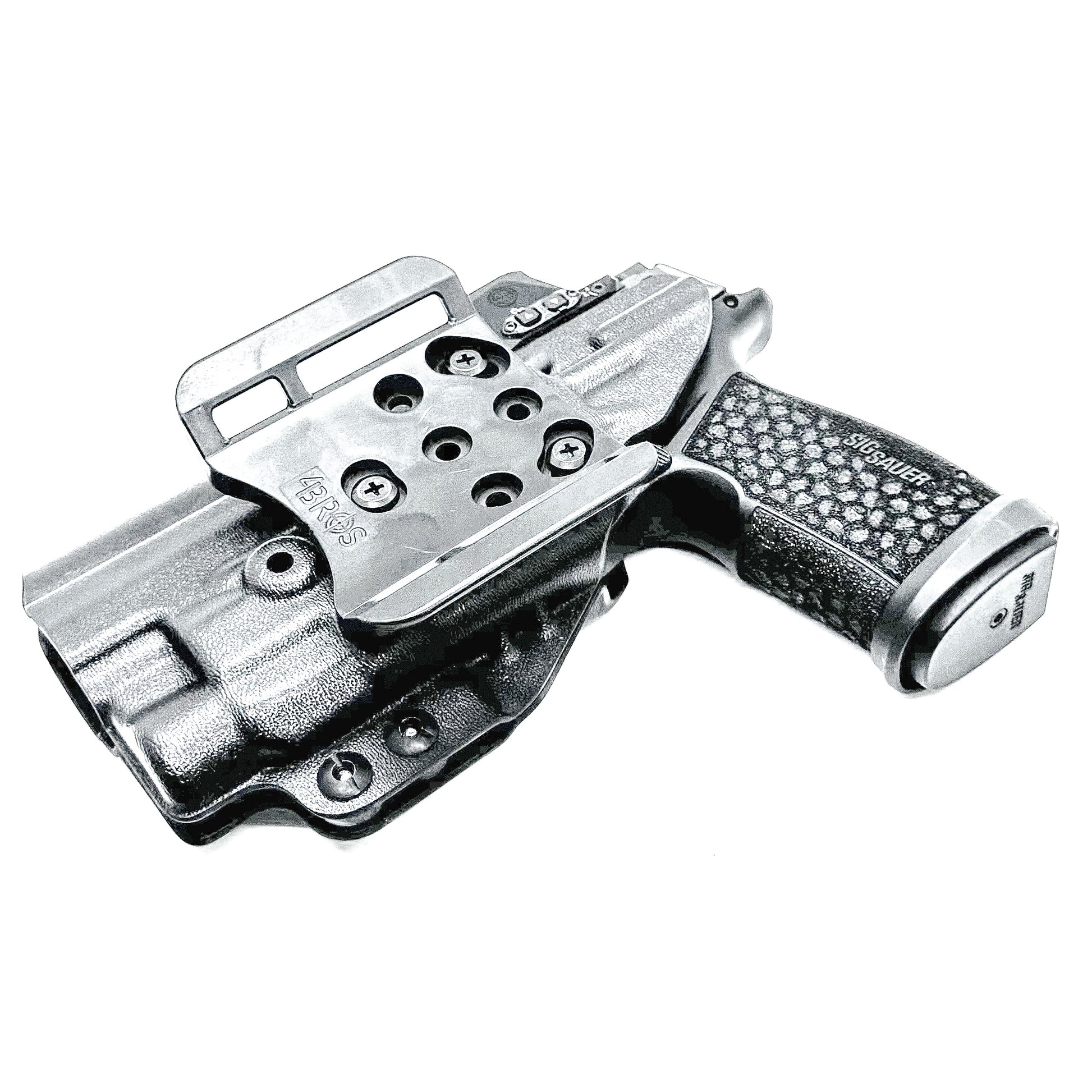 Black Outside Waistband OWB Holster for the Sig Sauer P365-FUSE with the Streamlight TLR-7X, TLR-7 A, or TLR-7 HL-X from Four Brothers 4BROS Holsters.