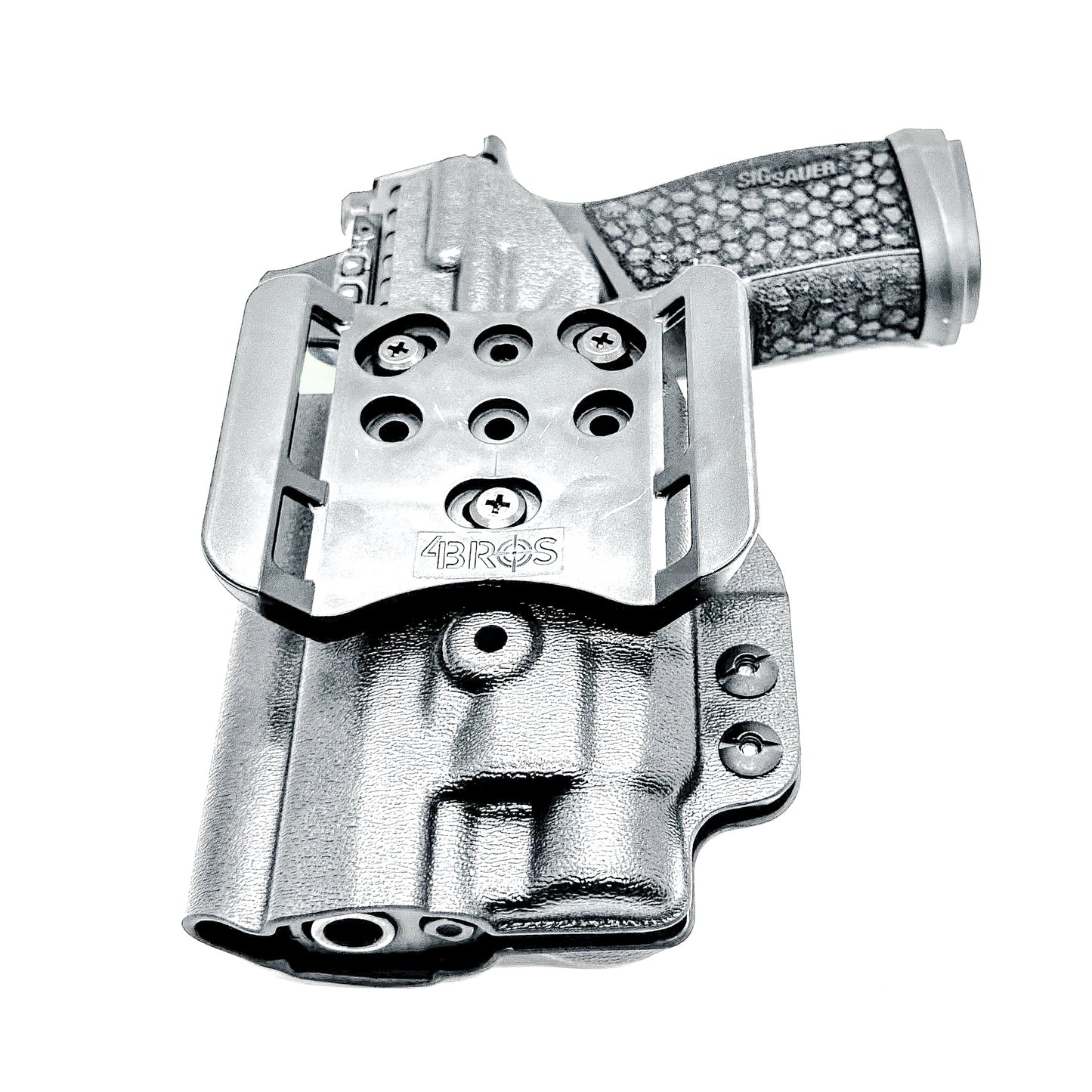 Black Outside Waistband OWB Holster for the Sig Sauer P365-FUSE with the Streamlight TLR-7X, TLR-7 A, or TLR-7 HL-X from Four Brothers 4BROS Holsters.