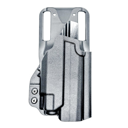Outside Waistband (OWB) light-duty competition holster for Sig Sauer P365-FUSE with Streamlight 1913 TLR-8 Sub. Light-based retention, optic ready, USA made.