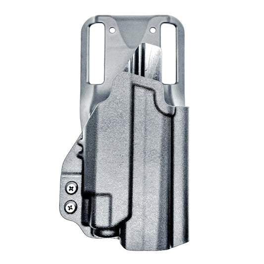Outside Waistband (OWB) light-duty competition holster for Sig Sauer P365-FUSE with Streamlight 1913 TLR-8 Sub. Light-based retention, optic ready, USA made.
