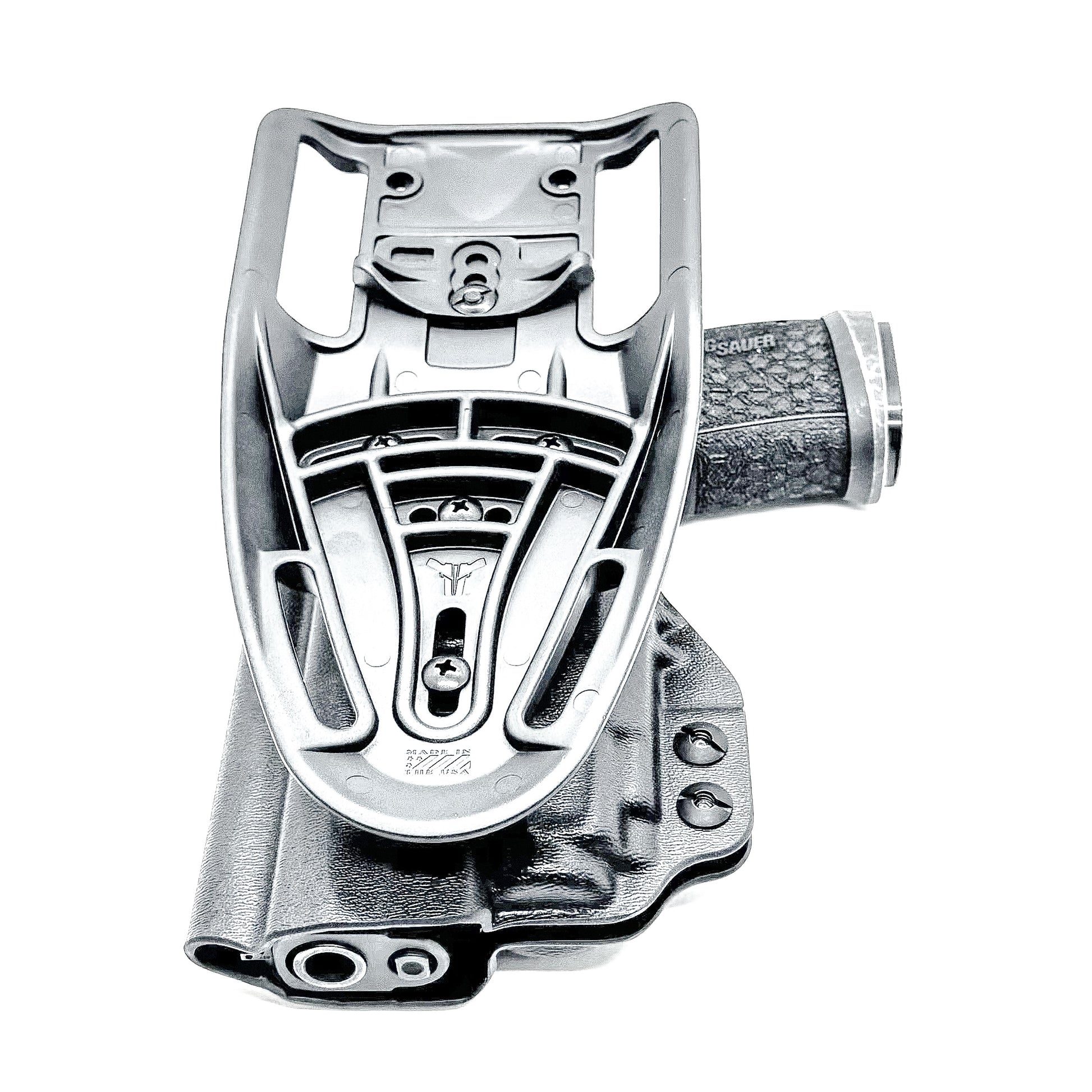 Outside Waistband (OWB) light-duty competition holster for Sig Sauer P365-FUSE with Streamlight 1913 TLR-8 Sub. Light-based retention, optic ready, USA made.