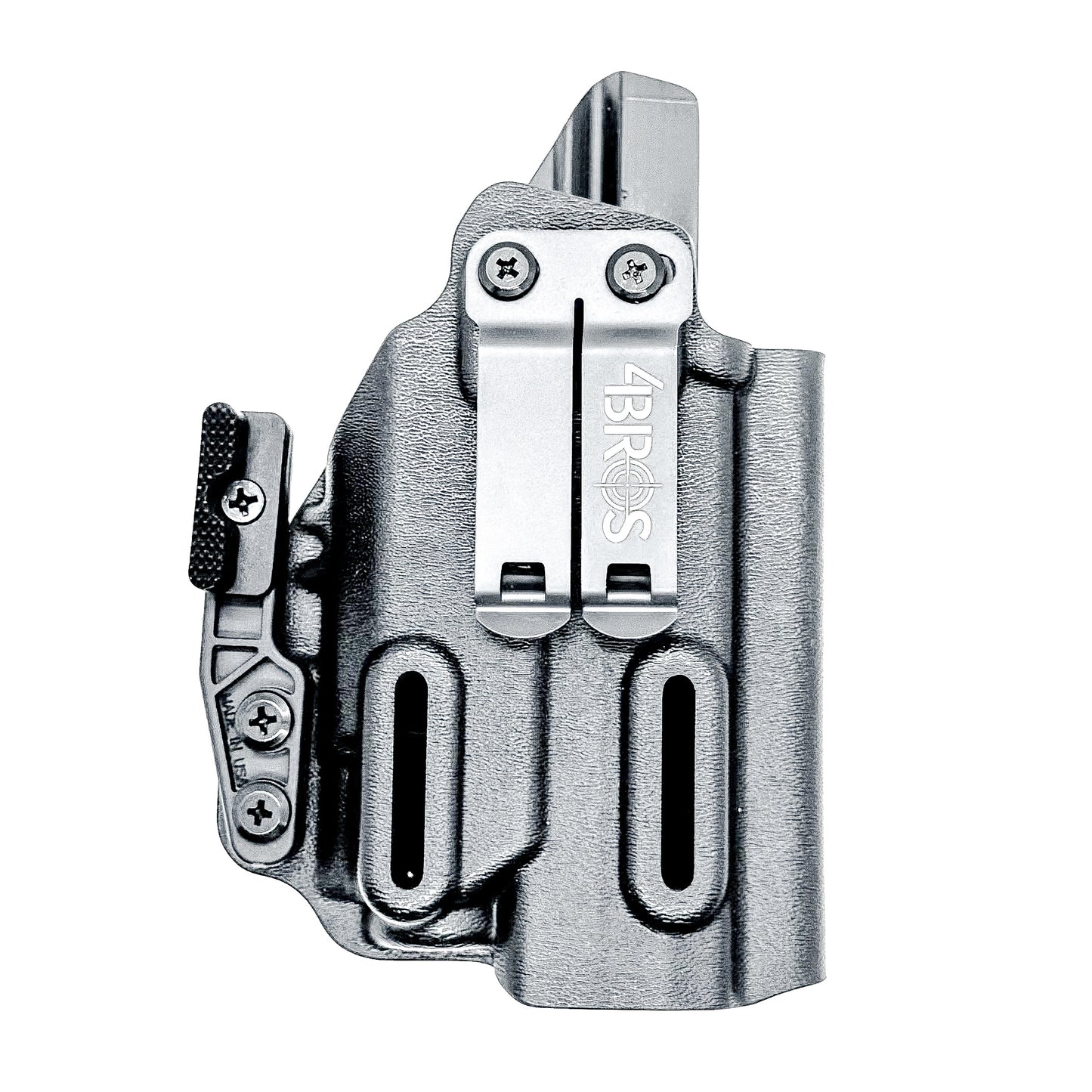 Inside Waistband (IWB) holster for Sig Sauer P365-FUSE with Streamlight TLR-8 Sub (1913). Light-based retention, optic-ready, adjustable ride height, and cant.