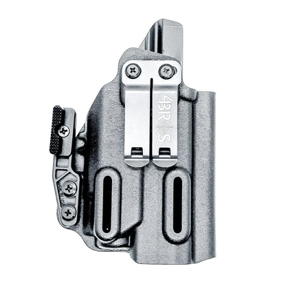 Inside Waistband (IWB) holster for Sig Sauer P365-FUSE with Streamlight TLR-8 Sub (1913). Light-based retention, optic-ready, adjustable ride height, and cant.