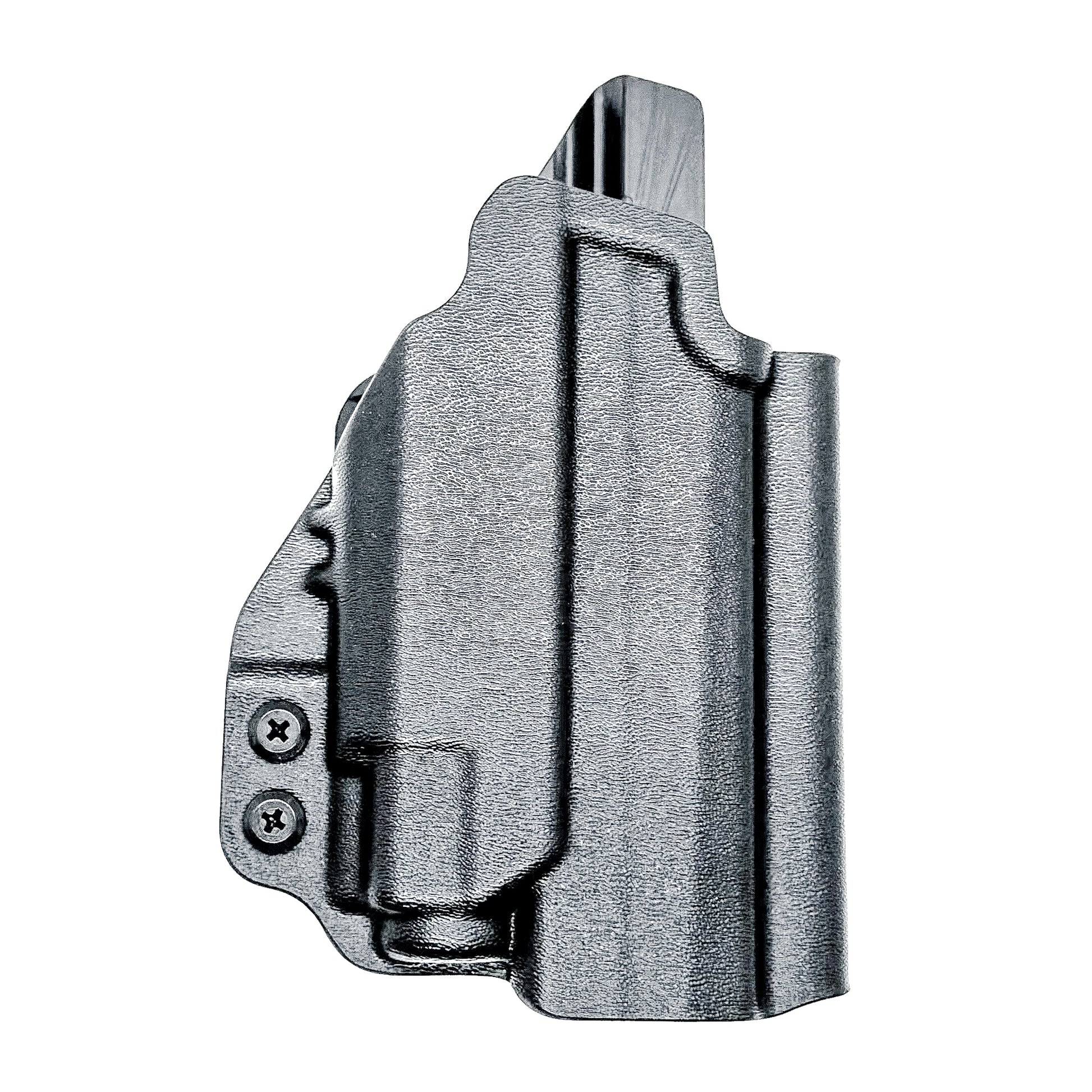 Outside Waistband (OWB) holster for Sig Sauer P365-FUSE with Streamlight 1913 TLR-8 Sub. Light-based retention, optic-ready, durable thermoplastic, Made in USA.