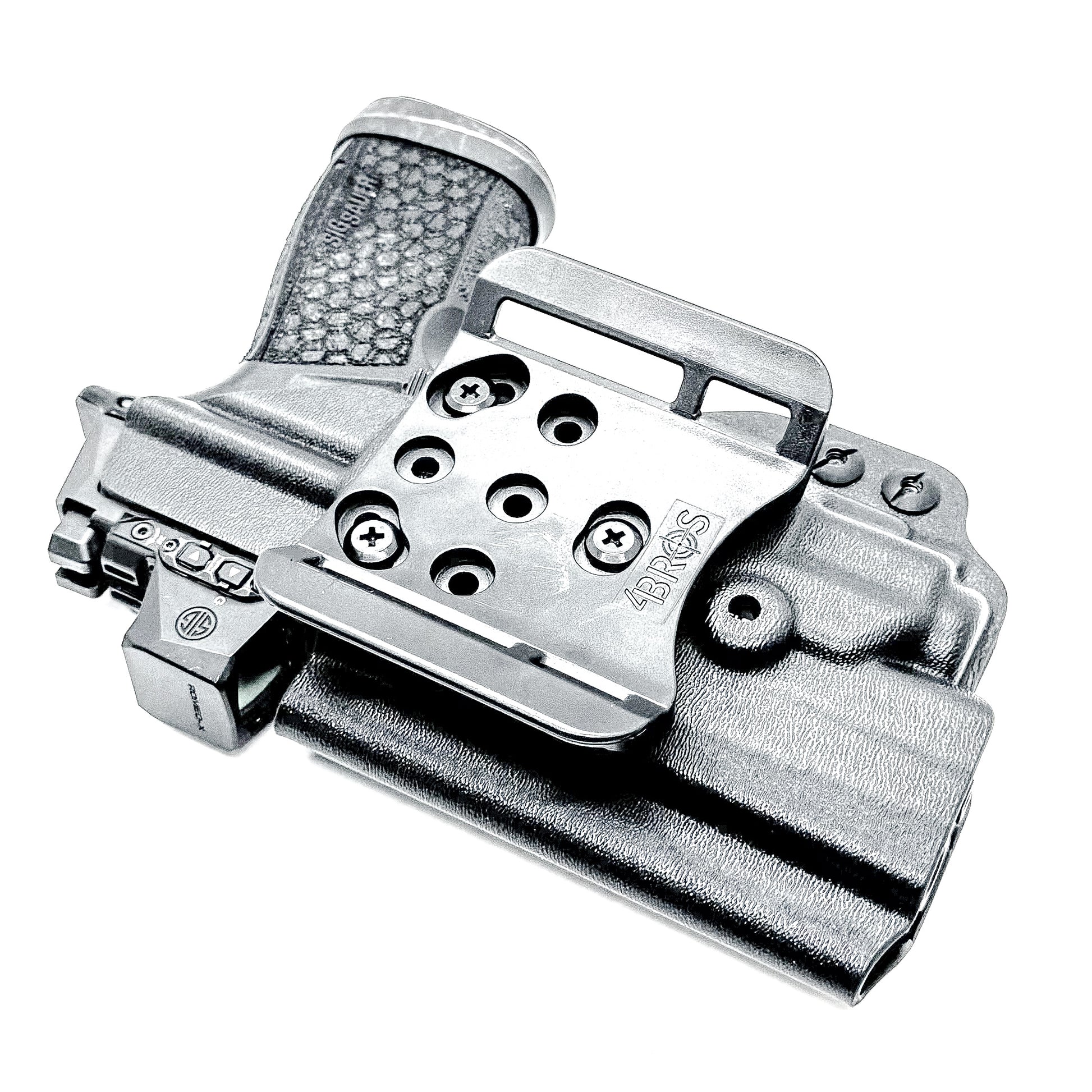 Outside Waistband (OWB) holster for Sig Sauer P365-FUSE with Streamlight 1913 TLR-8 Sub. Light-based retention, optic-ready, durable thermoplastic, Made in USA.