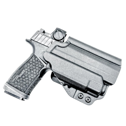 Outside Waistband (OWB) holster for Sig Sauer P365-FUSE with Streamlight 1913 TLR-8 Sub. Light-based retention, optic-ready, durable thermoplastic, Made in USA.