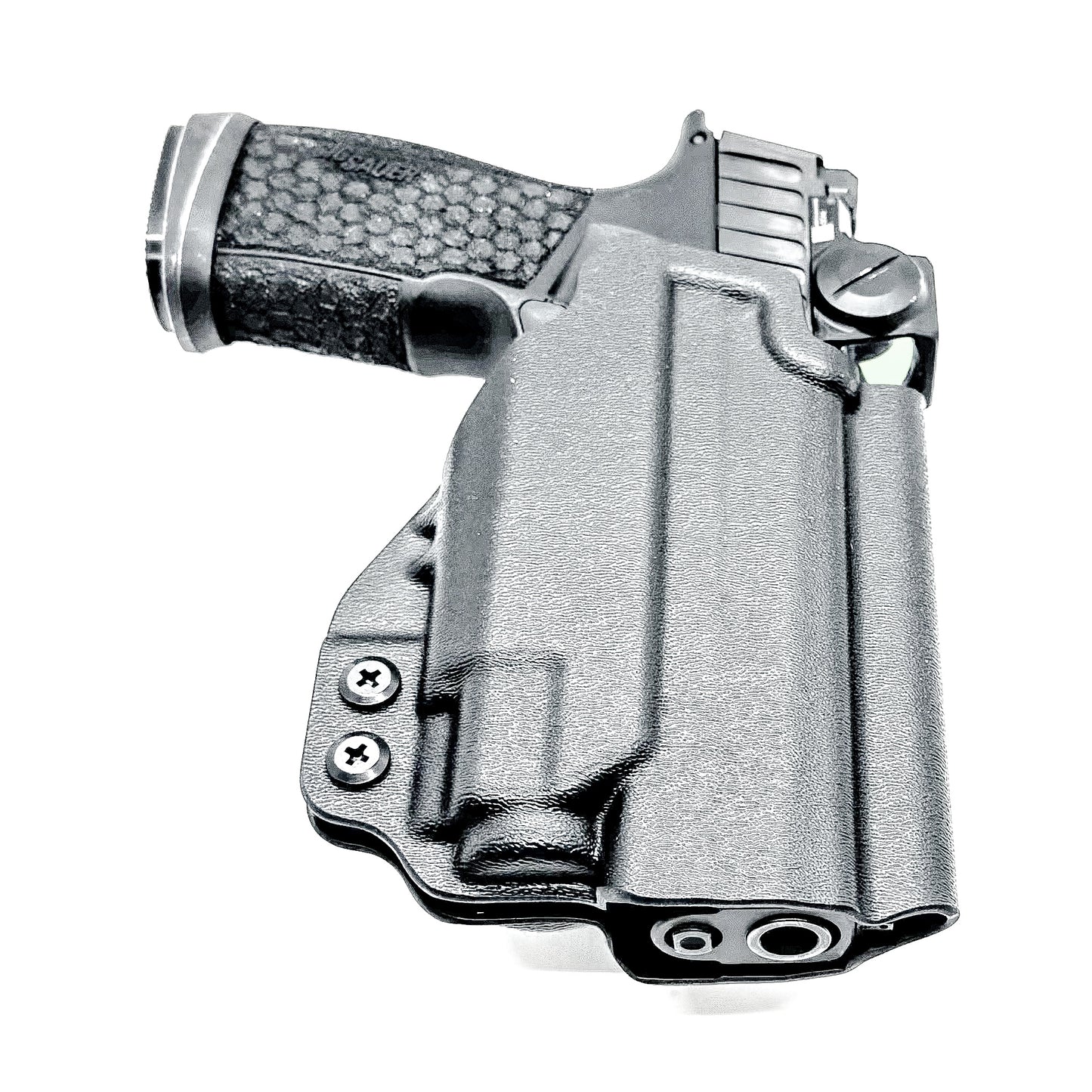Outside Waistband (OWB) holster for Sig Sauer P365-FUSE with Streamlight 1913 TLR-8 Sub. Light-based retention, optic-ready, durable thermoplastic, Made in USA.