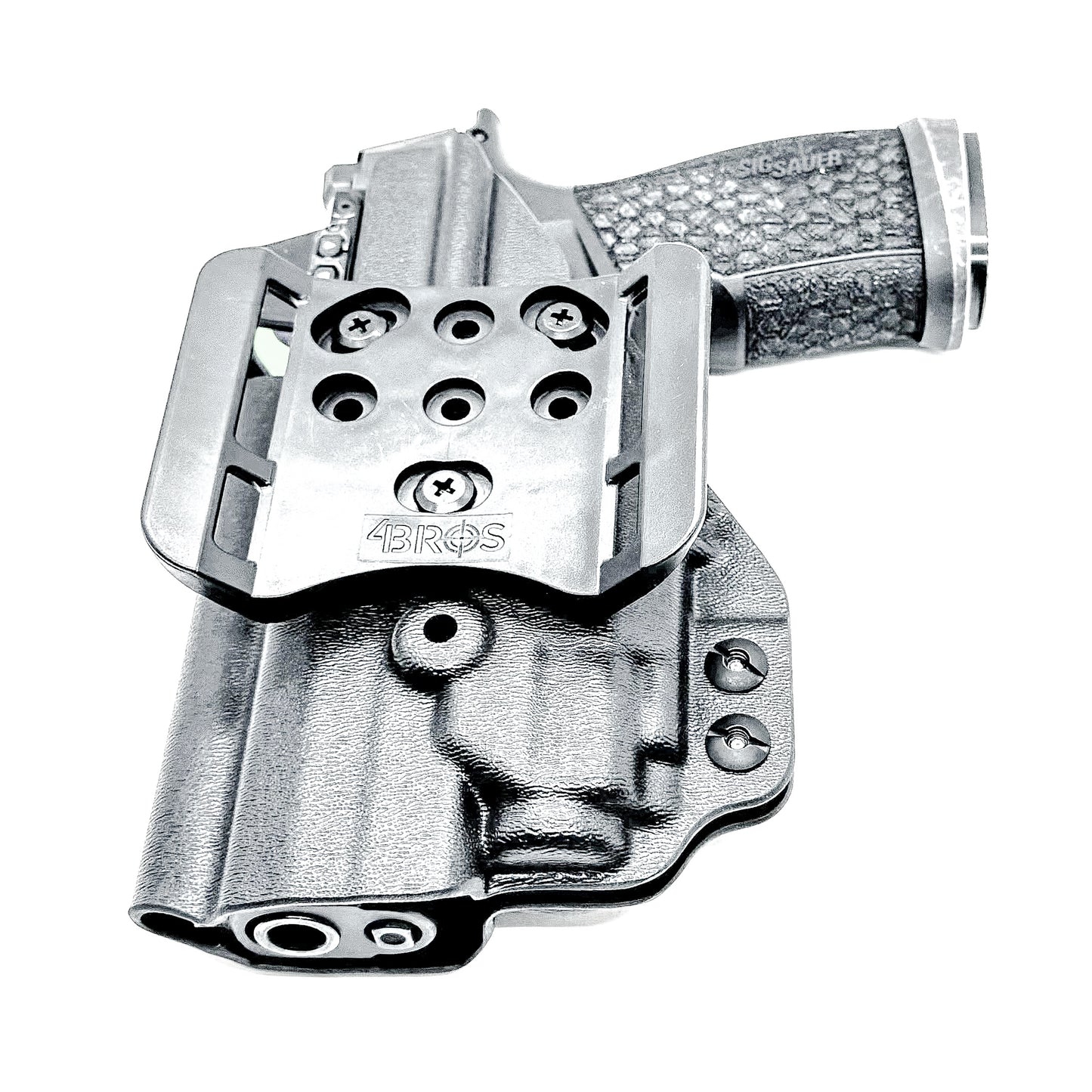 Outside Waistband (OWB) holster for Sig Sauer P365-FUSE with Streamlight 1913 TLR-8 Sub. Light-based retention, optic-ready, durable thermoplastic, Made in USA.