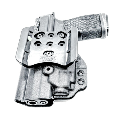 Outside Waistband (OWB) holster for Sig Sauer P365-FUSE with Streamlight 1913 TLR-8 Sub. Light-based retention, optic-ready, durable thermoplastic, Made in USA.