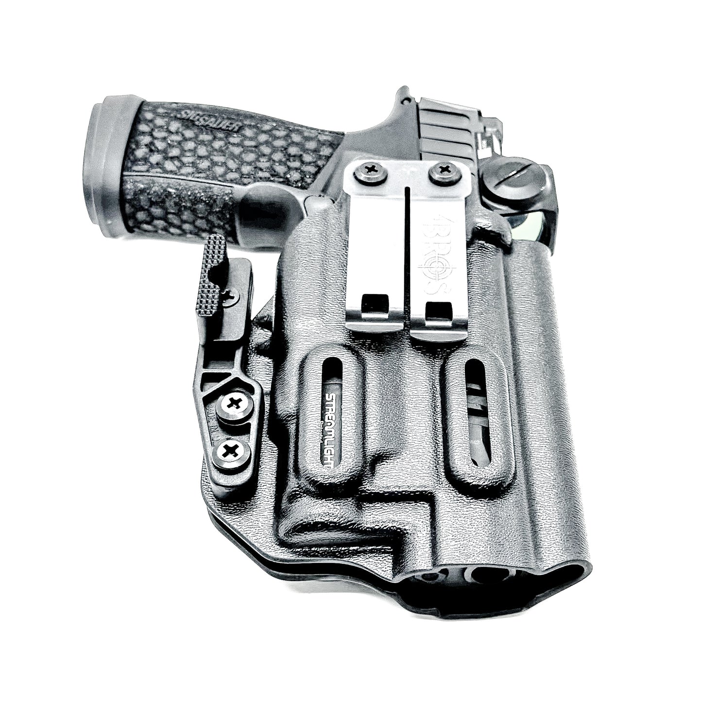 Inside the Waistband IWB Holster for the P365-FUSE & TLR-7 Sub in black with DCC Monoblock & Modwing