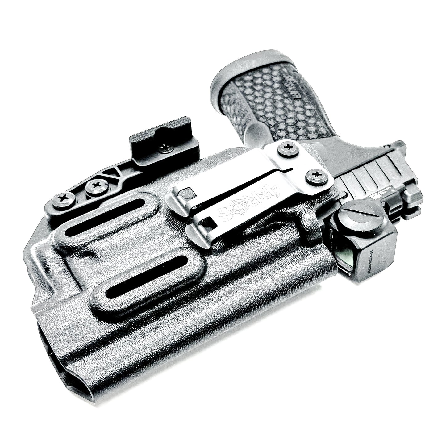 Inside the Waistband IWB Holster for the P365-FUSE & TLR-7 Sub in black with DCC Monoblock & Modwing