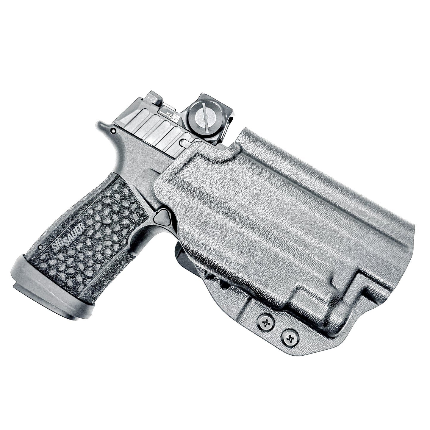 Outside Waistband OWB Holster for the P365-FUSE & TLR-7 Sub in black with 4BROS 1.5" Belt Slide.