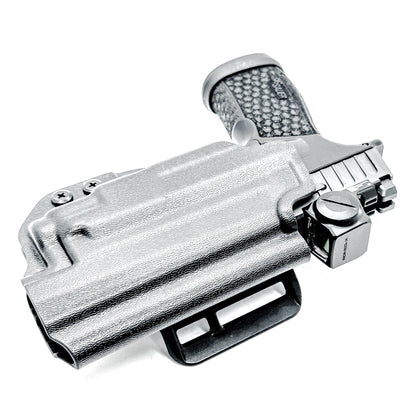 Outside Waistband OWB Holster for the P365-FUSE & TLR-7 Sub in black with 4BROS 1.5" Belt Slide.