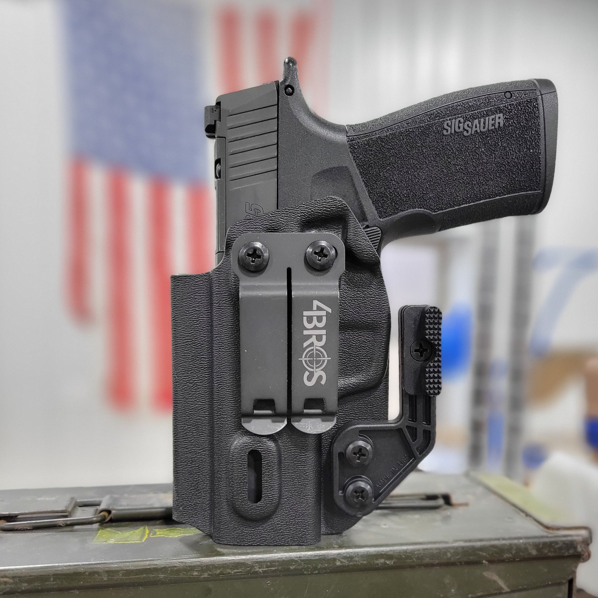 For the best IWB Kydex Inside Waistband Holster for the  Sig Sauer P365-XMACRO COMP, P365-XMACRO, and P365-XMACRO TACOPS handgun, shop Four Brothers Holsters.