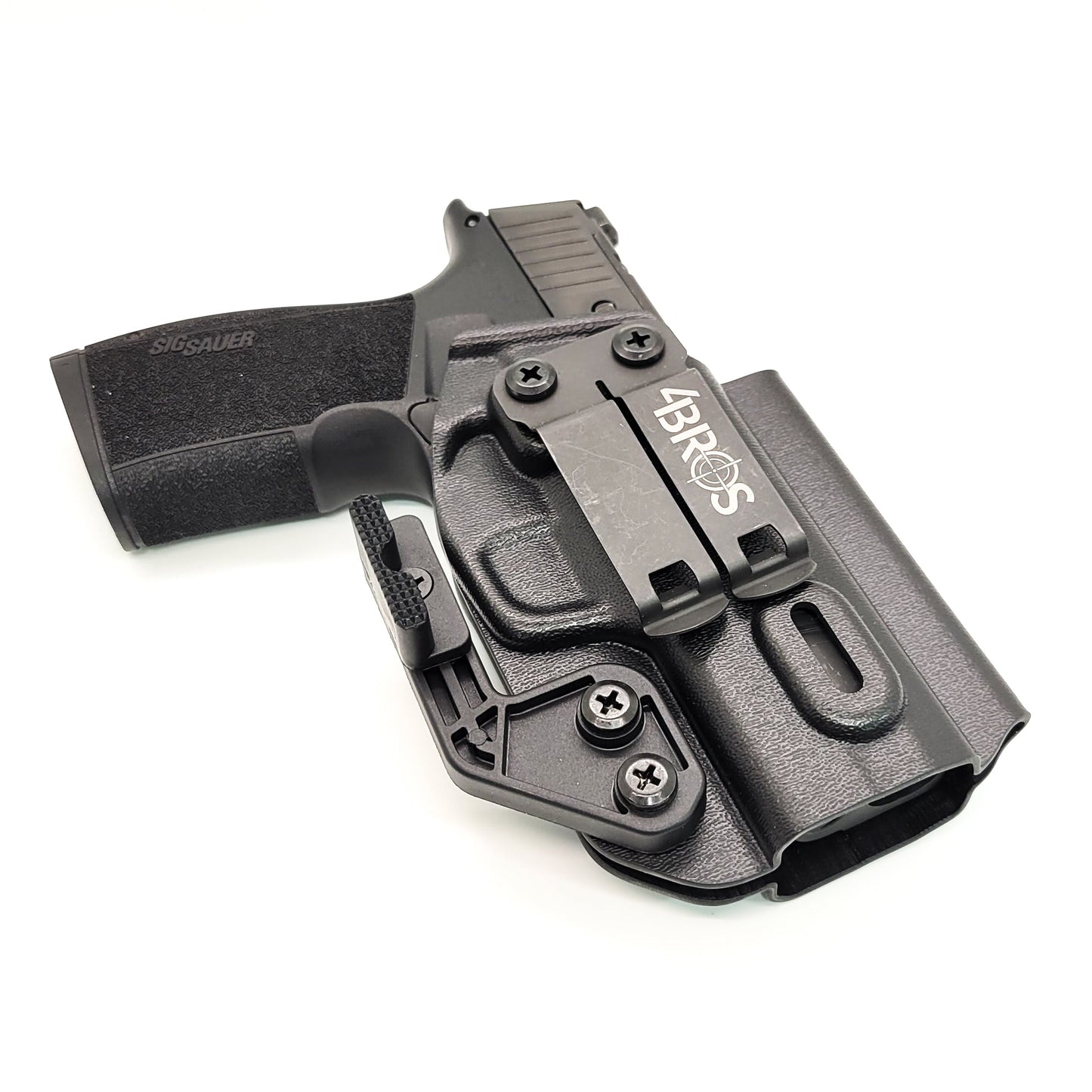 For the best IWB Kydex Inside Waistband Holster for the  Sig Sauer P365-XMACRO COMP, P365-XMACRO, and P365-XMACRO TACOPS handgun, shop Four Brothers Holsters.