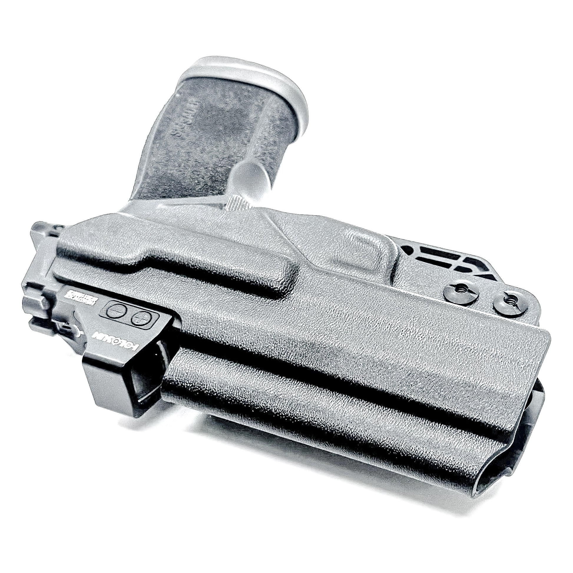 Black Inside Waistband Holster for the Sig Sauer P365-XMacro Comp with DCC Monoblock and Modwing.