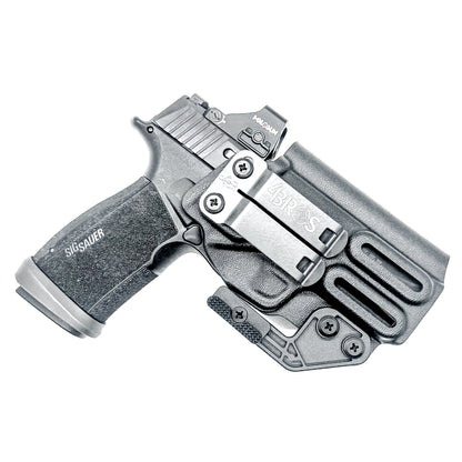 Black Inside Waistband Holster for the Sig Sauer P365-XMacro Comp with DCC Monoblock and Modwing.