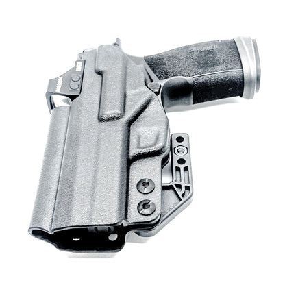 Black Inside Waistband Holster for the Sig Sauer P365-XMacro Comp with DCC Monoblock and Modwing.