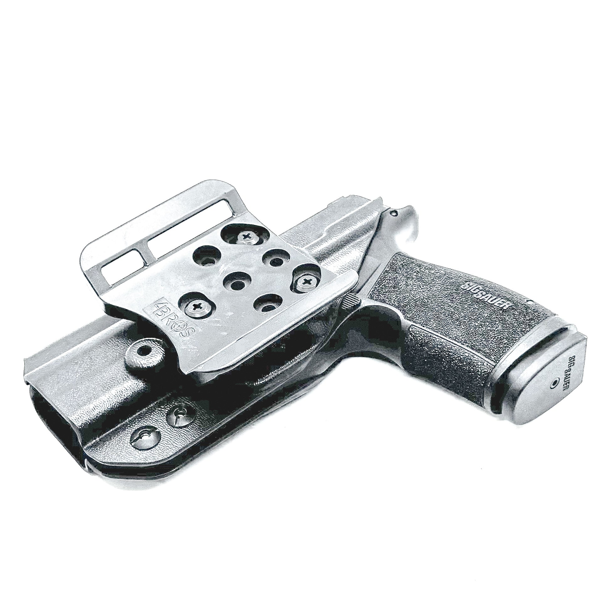 Sig Sauer P365-XMACRO Comp OWB holster in black with 4BROS 1.5" Belt 