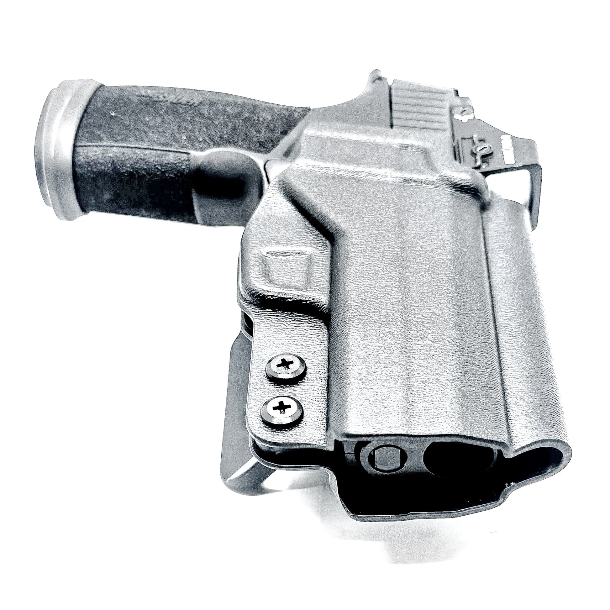 Sig Sauer P365-XMACRO Comp OWB holster in black with 4BROS 1.5" Belt Slide
