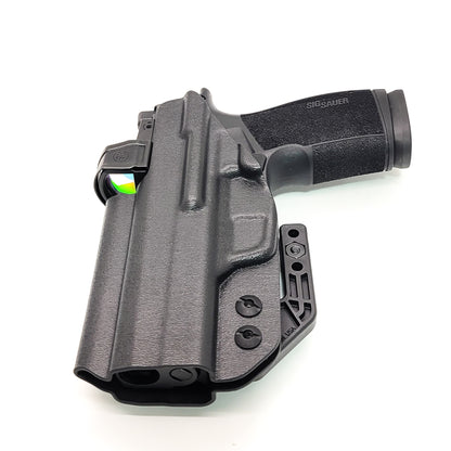 For the best IWB Kydex Inside Waistband Holster for the Sig Sauer P365-XMACRO ROMEOZERO ELITE, P365-XMACRO COMP, or P365-XMACRO, shop Four Brothers Holsters. 
